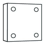 1968 Dodge Charger Taillights Acrylic Print